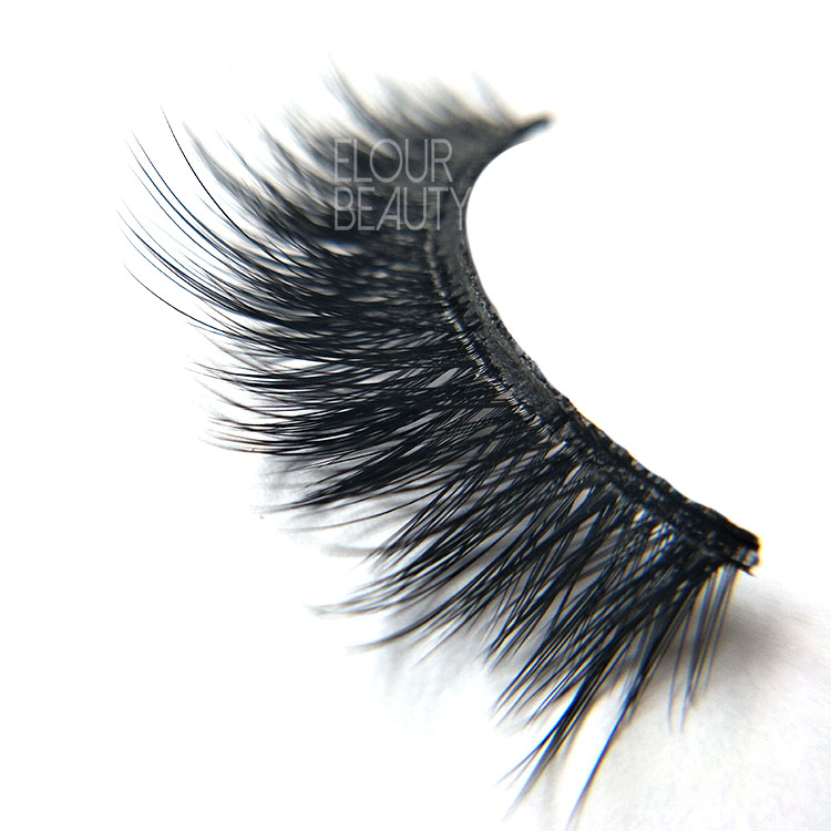 Private label 3D faux mink strip false lashes angel wing China EL41